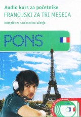 PONS Audio kurs za početnike - Francuski za tri meseca, komplet za samostalno učenje