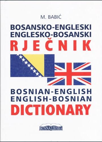 Bosansko Engleski Englesko Bosanski Rjecnik Milica Babic