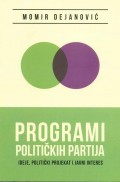 Programi političkih partija - ideje, politički projekat i javni interes